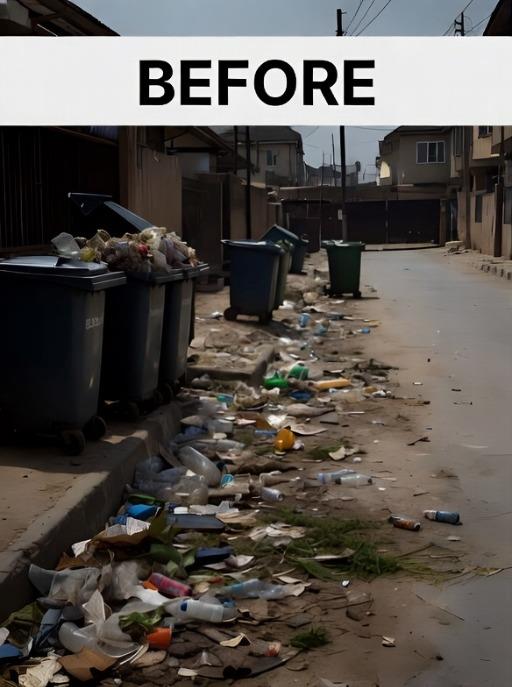 Before: Unmanaged Waste